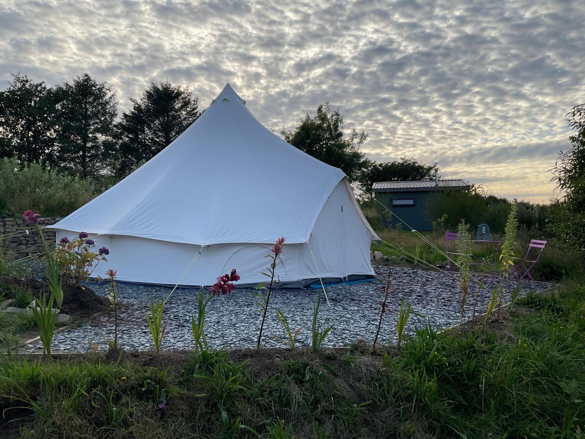 Glamping Meadow Bell Tent Stithians Eksteriør billede