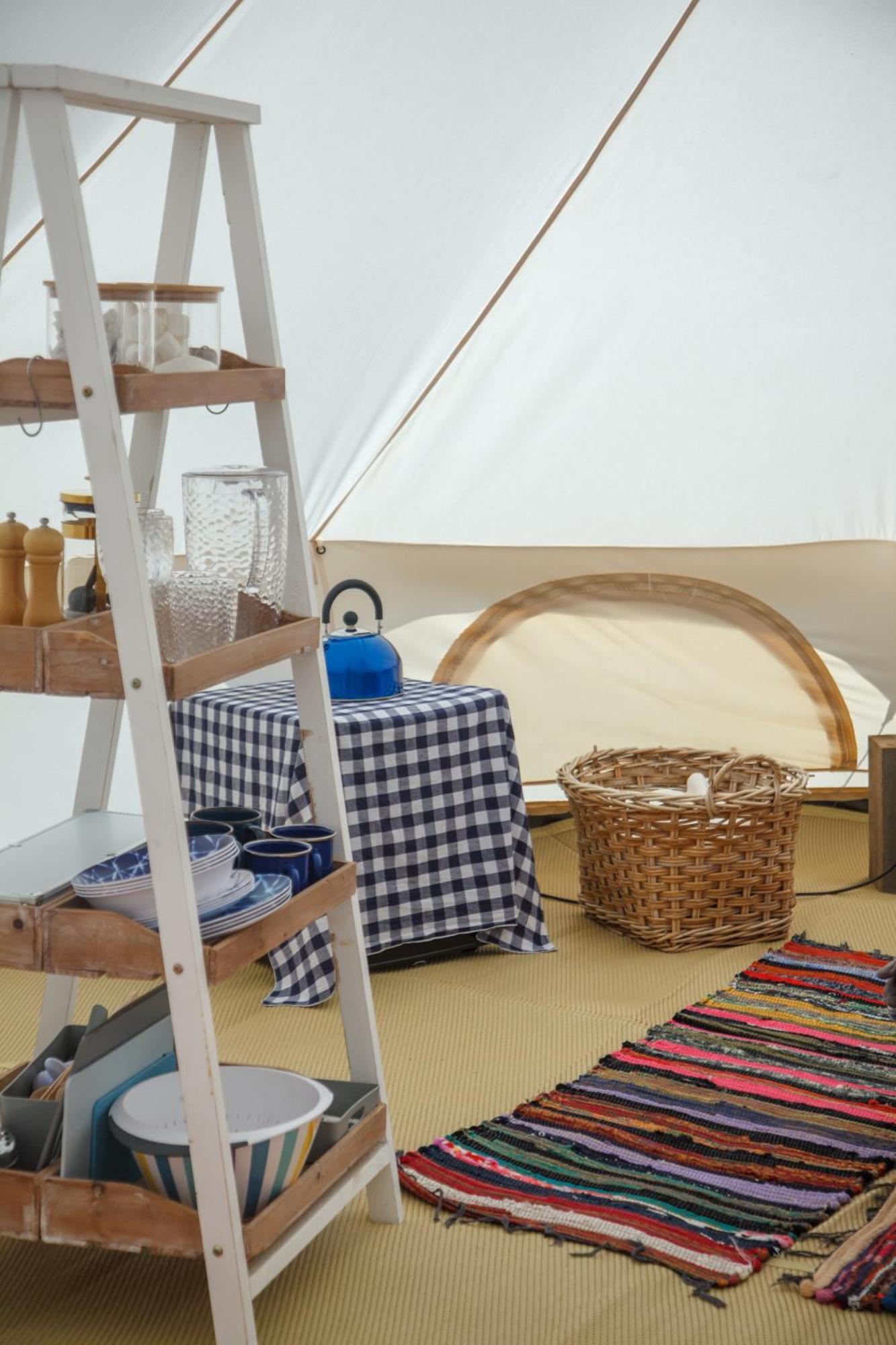 Glamping Meadow Bell Tent Stithians Eksteriør billede