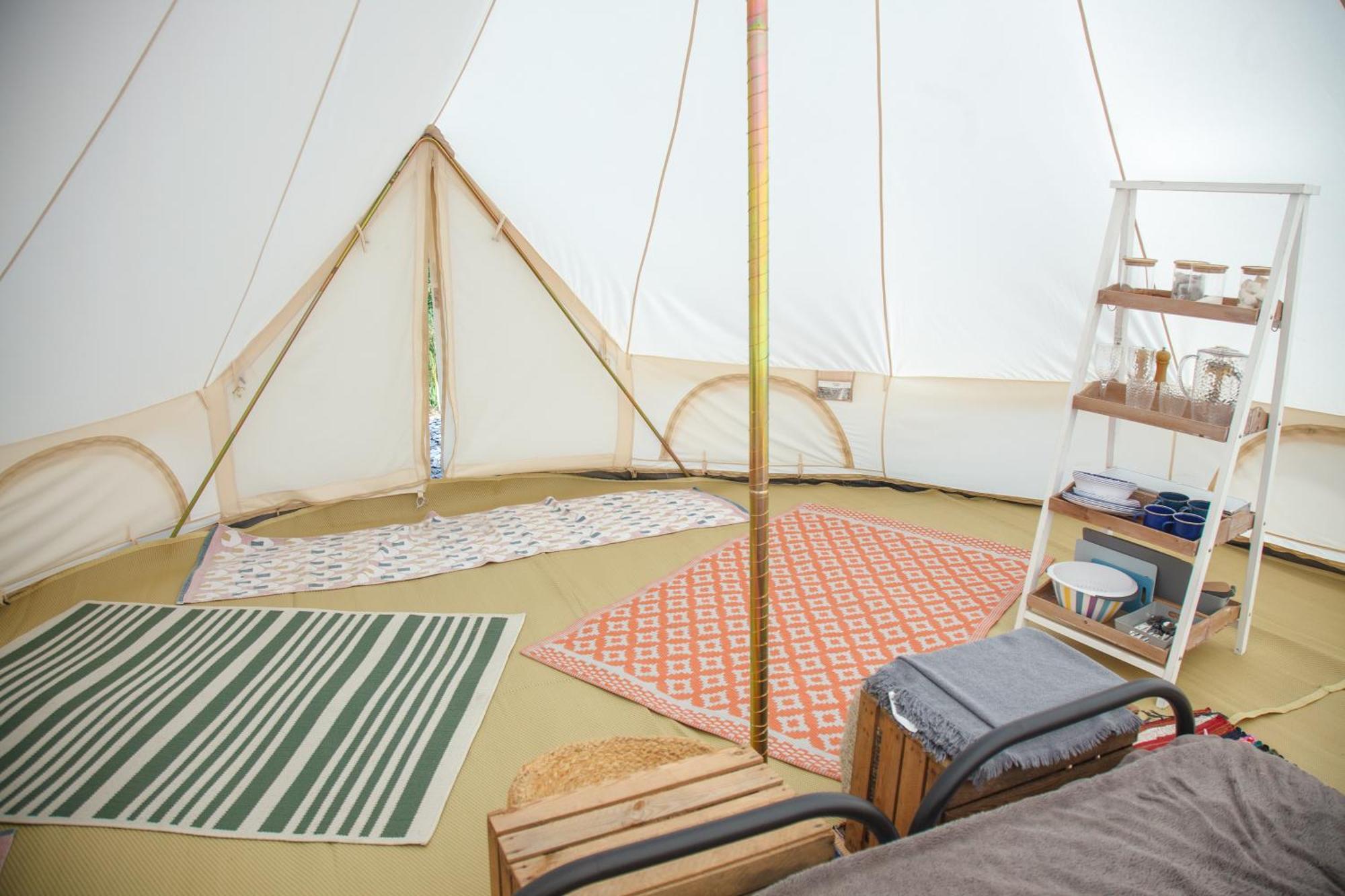 Glamping Meadow Bell Tent Stithians Eksteriør billede